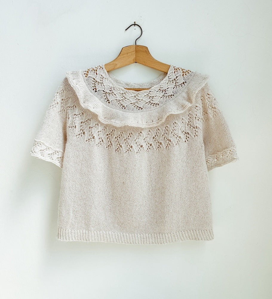 Carillon Tee von Knitting for Breakfast mit Tynn Line und Tynn Silk Mohair von Sandnes Garn 2