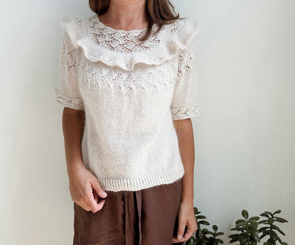 Carillon Tee von Knitting for Breakfast mit Tynn Line und Tynn Silk Mohair von Sandnes Garn 8