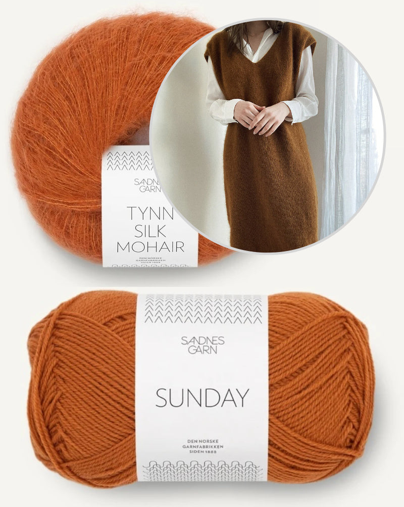 Novemberknits Komorebi Dress aus Sunday und Tynn Silk Mohair von Sandnes Garn 8