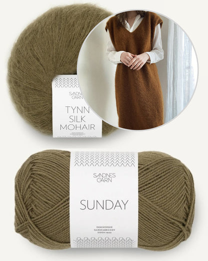 Novemberknits Komorebi Dress aus Sunday und Tynn Silk Mohair von Sandnes Garn 14