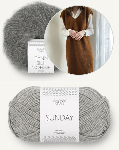 Novemberknits Komorebi Dress aus Sunday und Tynn Silk Mohair von Sandnes Garn 10