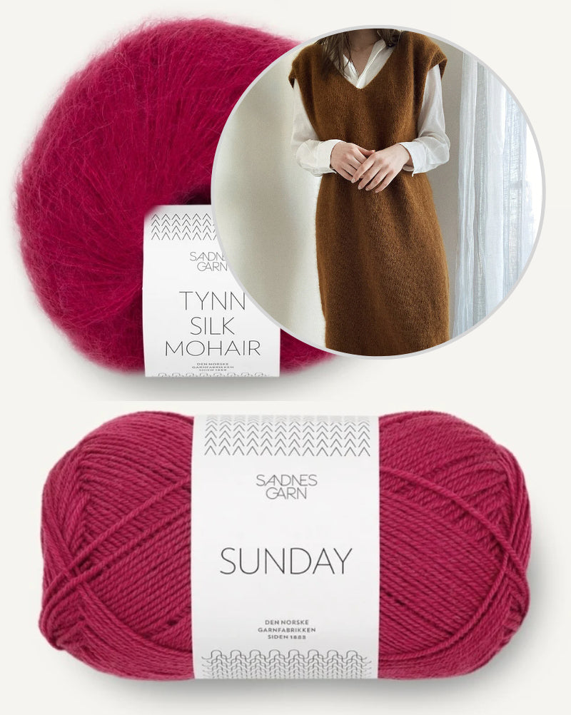 Novemberknits Komorebi Dress aus Sunday und Tynn Silk Mohair von Sandnes Garn 12