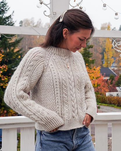 Kutovakika Arctic Light Pullover mit Double Sunday und Tynn Silk Mohair von Sandnes Garn 3