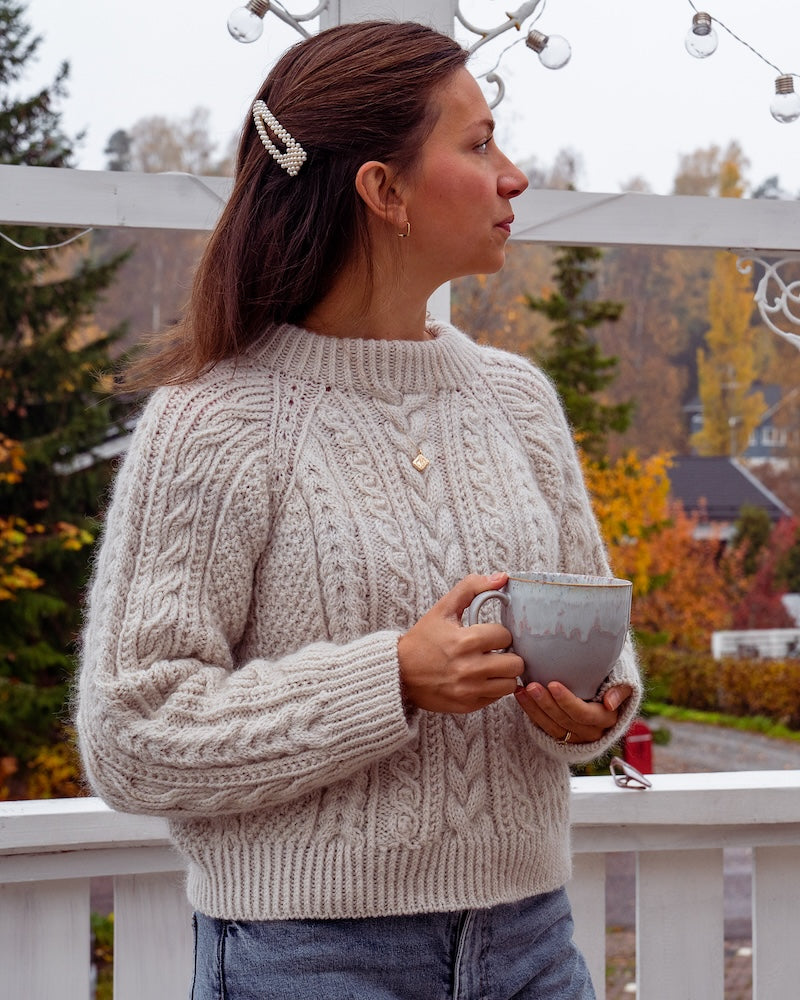 Kutovakika Arctic Light Pullover mit Double Sunday und Tynn Silk Mohair von Sandnes Garn 5