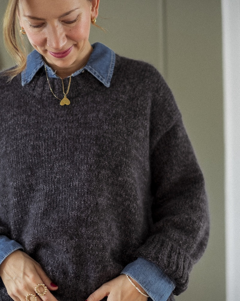 Kutovakika Late Checkout Sweater mit Merino und Soft Silk Mohair von Knitting for Olive 6