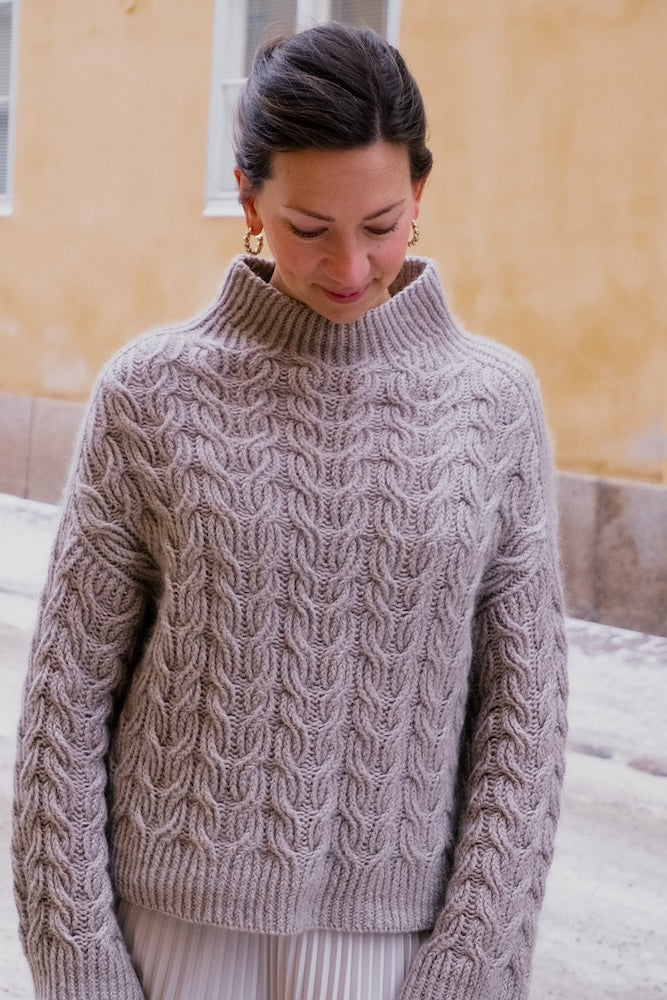 Kutovakika Wishbone Sweater mit Double Sunday und Tynn Silk Mohair von Sandnes Garn 8