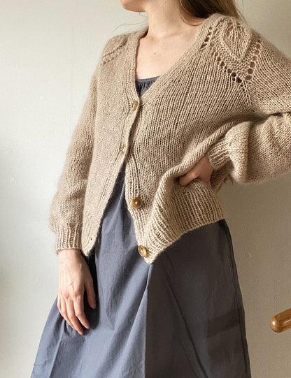 LeKnit Chunky Dahlia Cardigan V-Neck mit  Sunday und Tynn Silk Mohair 1