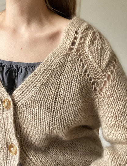 LeKnit Chunky Dahlia Cardigan V-Neck mit  Sunday und Tynn Silk Mohair 2