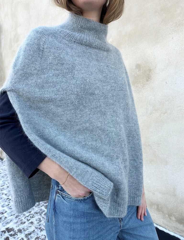 LeKnit Darcy Cape mit Sunday und Tynn Silk Mohair von Sandnes Garn 2