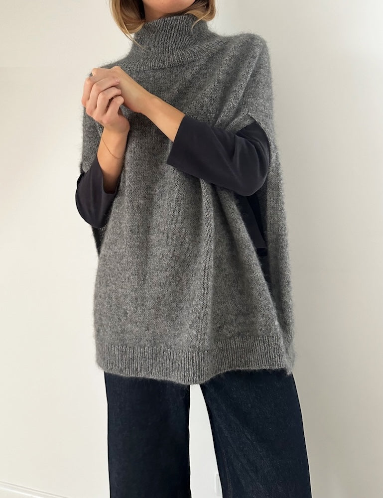 LeKnit Darcy Cape mit Sunday und Tynn Silk Mohair von Sandnes Garn 4