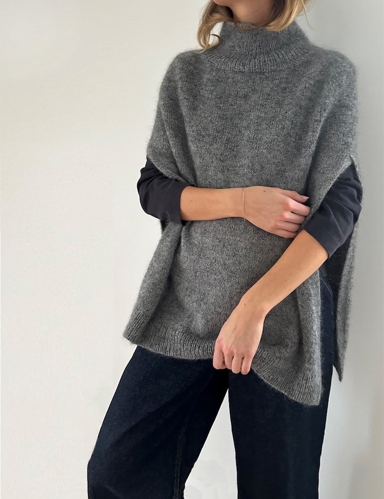 LeKnit Darcy Cape mit Sunday und Tynn Silk Mohair von Sandnes Garn 5