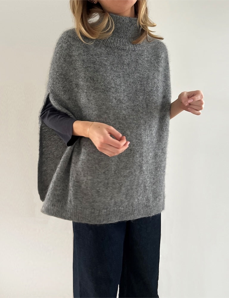 LeKnit Darcy Cape mit Sunday und Tynn Silk Mohair von Sandnes Garn 6