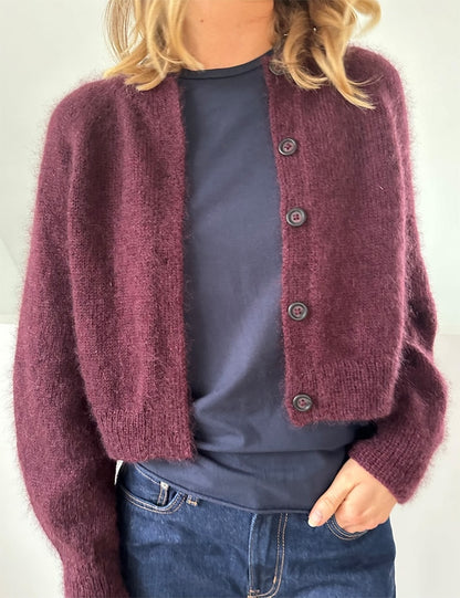 Darcy Cardigan | klassisch kurze Jacke mit Sunday und Tynn Silk Mohair von Sandnes