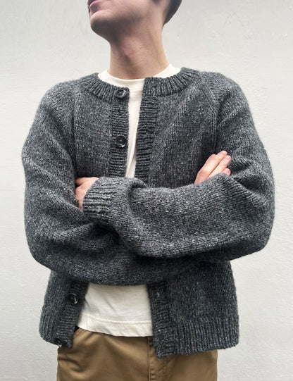 LeKnit Foundation Cardigan Man mit Fritidsgarn von Sandnes Garn 1