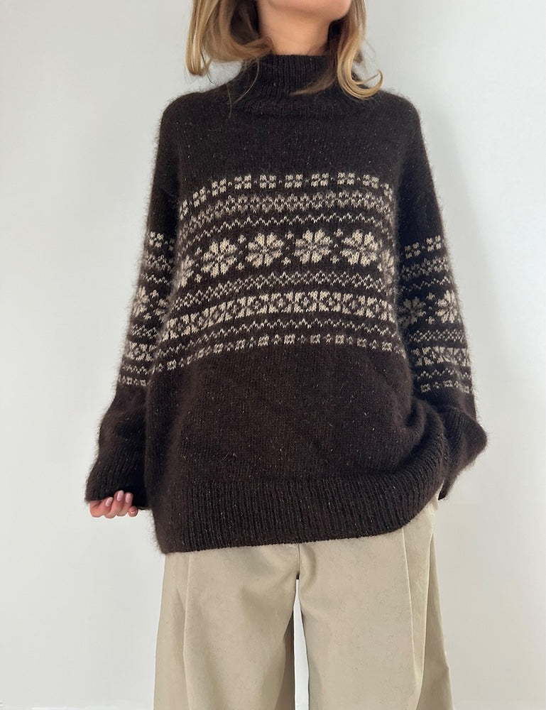 Leknit Harriet Sweater mit Tynn Peer Gynt und Tynn Silk Mohair von Sandnes Garn 1