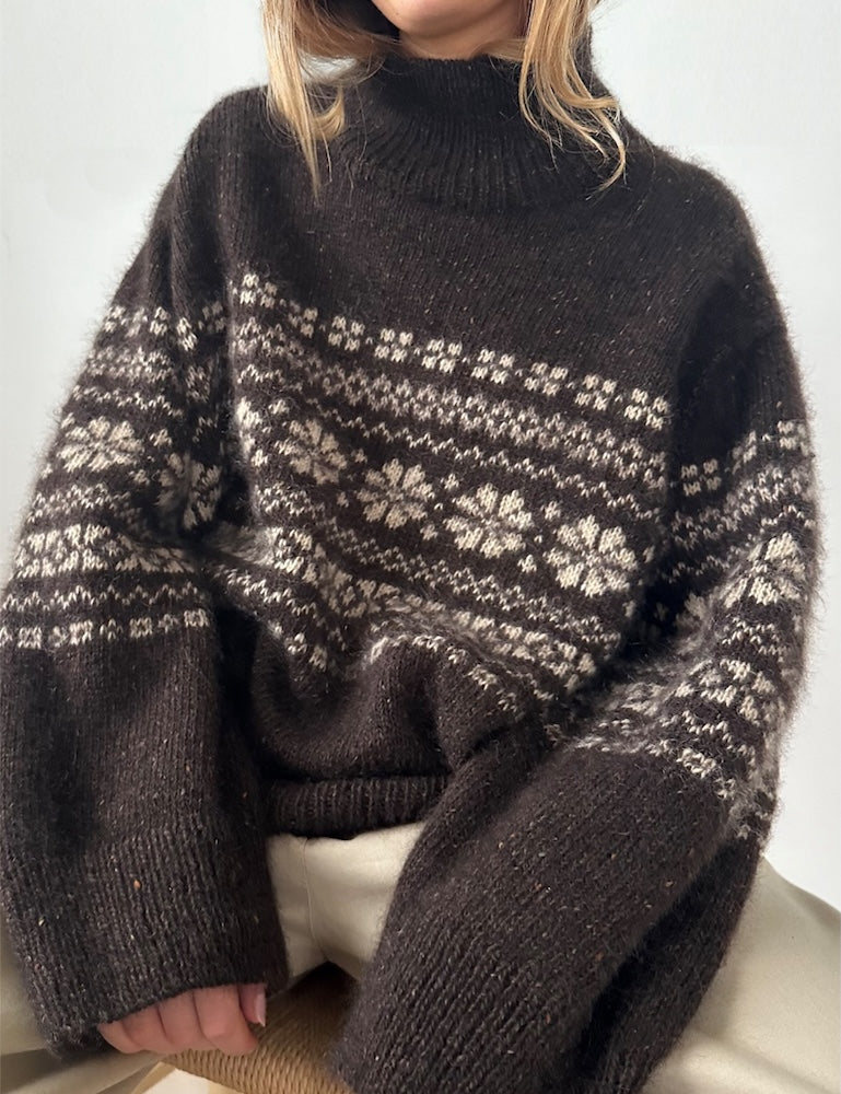 Leknit Harriet Sweater mit Tynn Peer Gynt und Tynn Silk Mohair von Sandnes Garn 3