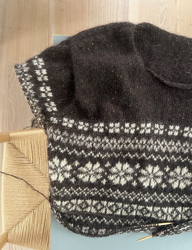 Leknit Harriet Sweater mit Tynn Peer Gynt und Tynn Silk Mohair von Sandnes Garn 6