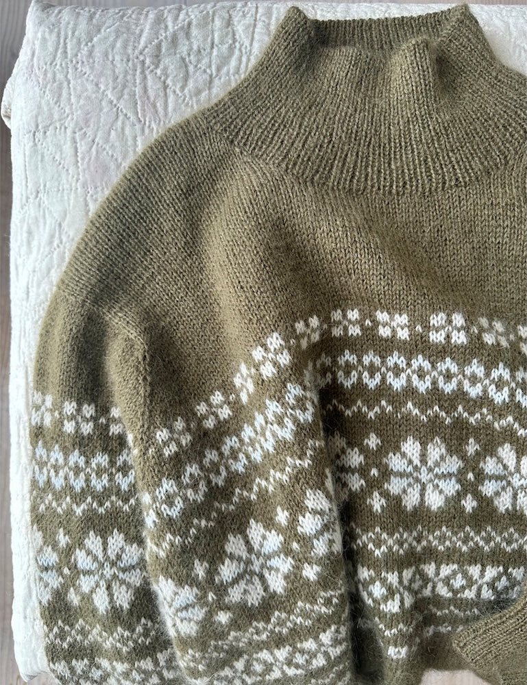 Leknit Harriet Sweater mit Tynn Peer Gynt und Tynn Silk Mohair von Sandnes Garn 9