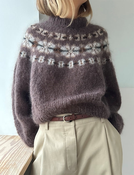 LeKnit Margaret Sweater mit Ballerina Chunky Mohair und Tynn Silk Mohair von Sandnes Garn 1