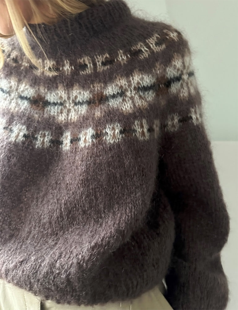 LeKnit Margaret Sweater mit Ballerina Chunky Mohair und Tynn Silk Mohair von Sandnes Garn 2