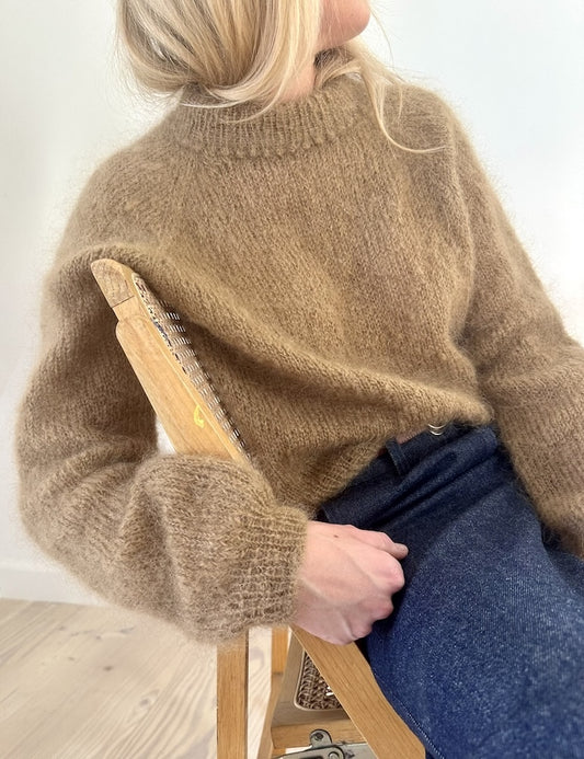 LeKnit Picot Sweater mit Ballerina Chunky Mohair von Sandnes Garn 1