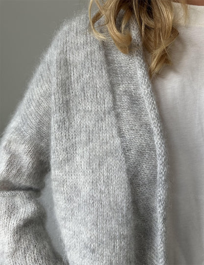 Plain Cardigan light von LeKnit mit Tynn silk Mohair von Sandnes Garn 2