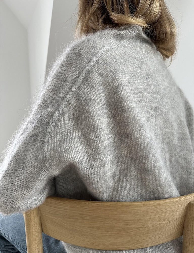 Plain Cardigan light von LeKnit mit Tynn silk Mohair von Sandnes Garn 3