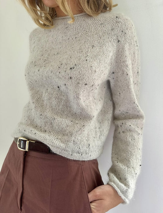 Leknit Plain Yoke Blouse mit Tynn Silk Mohair und Alpakka Folgetrad von Sandnes Garn 1