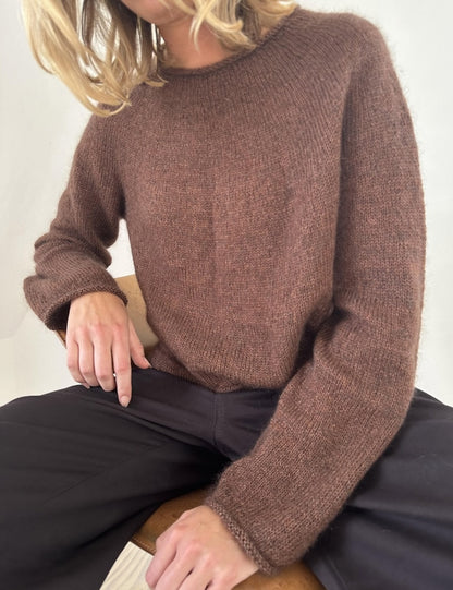 Leknit Plain Yoke Blouse mit Tynn Silk Mohair und Alpakka Folgetrad von Sandnes Garn 8