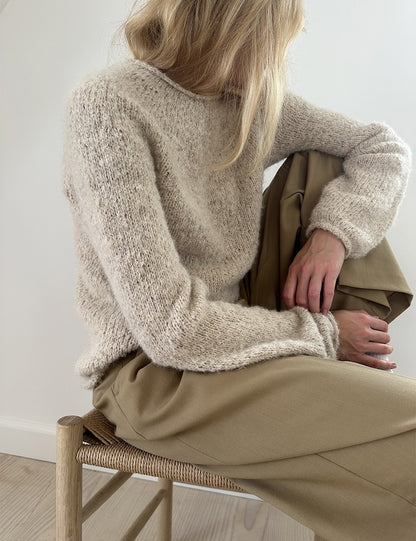 Plain Yoke Sweater | Simple, light and fluffy even for beginners 