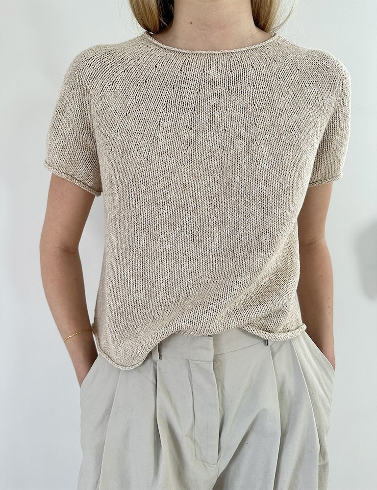 Leknit Plain Yoke Tee mit Line von Sandnes Garn 2