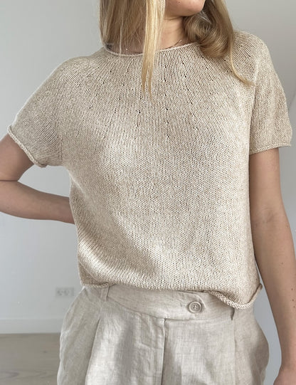 Leknit Plain Yoke Tee mit Line von Sandnes Garn 3