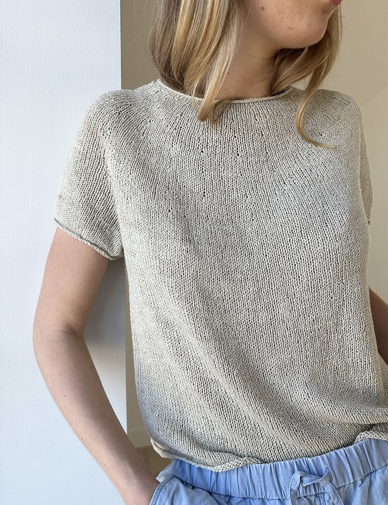 Plain Yoke Tee light mit Sole von Pascuali 2