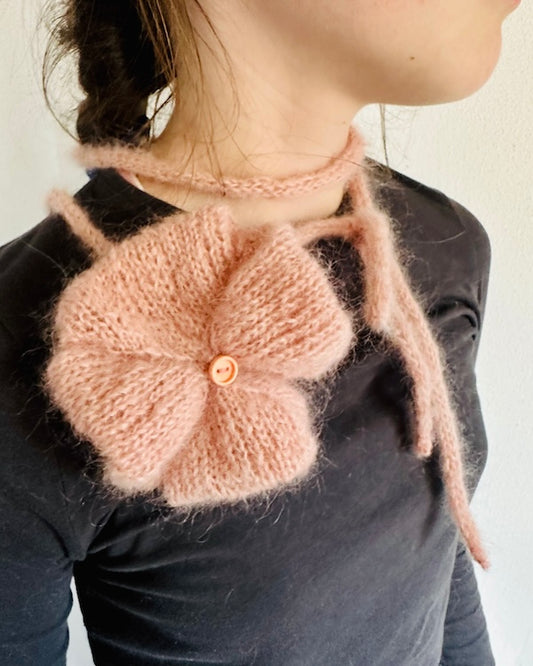 LeKnit Poppy Rose aus Tynn Silk Mohair von Sandnes Garn 2