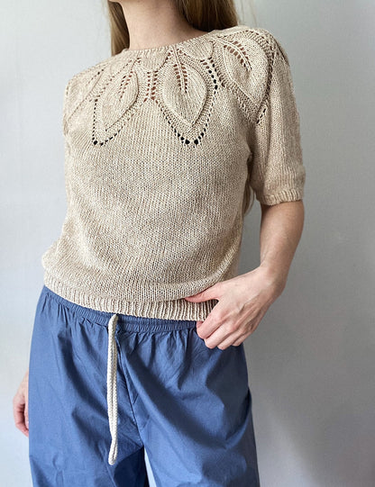 Leknit Sommer Dahlia mit Line von Sandnes Garn 1