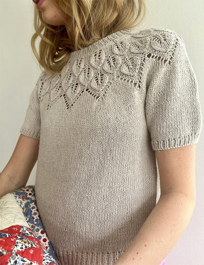 LeKnit Sommer Ella Shirt mit Line von Sandnes Garn 3