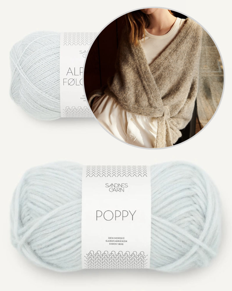 Levitate Wrap von My Favourite Things Knitwear mit Poppy und Alpakka Folgetrad von Sandnes Garn 15