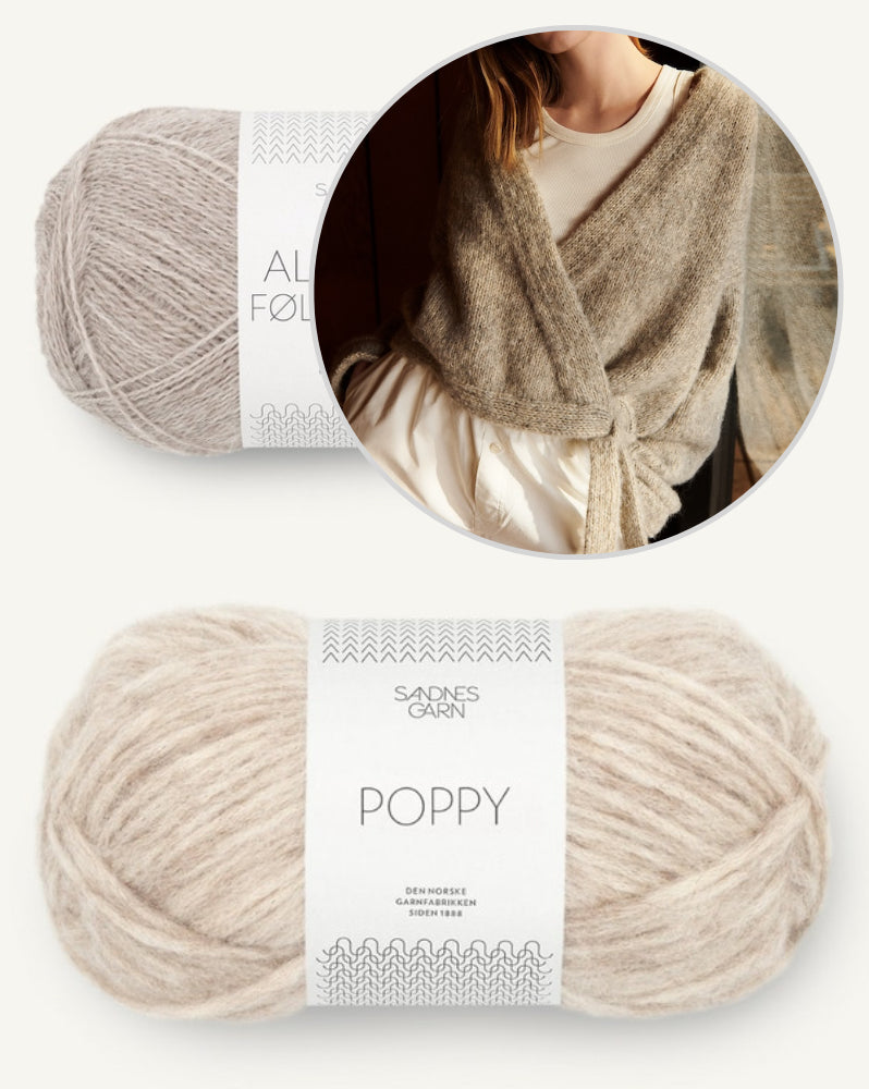 Levitate Wrap von My Favourite Things Knitwear mit Poppy und Alpakka Folgetrad von Sandnes Garn 10