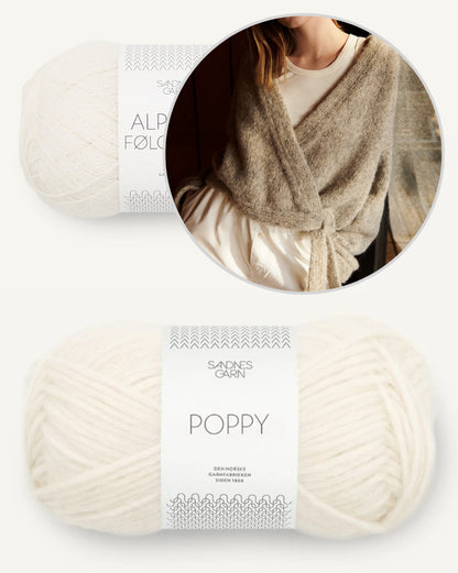 Levitate Wrap von My Favourite Things Knitwear mit Poppy und Alpakka Folgetrad von Sandnes Garn 14