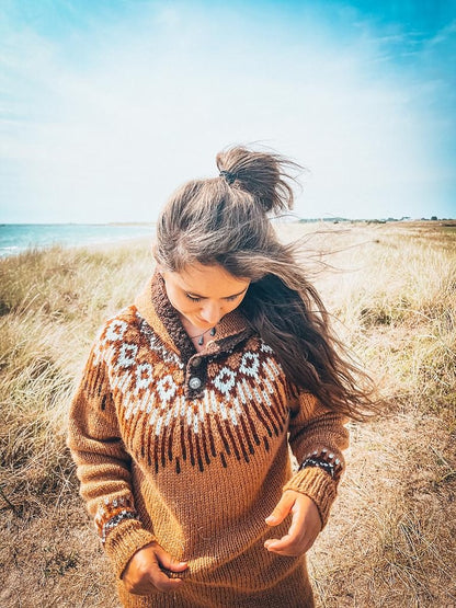 Hopi Polar Sweater von Linka Neumann als Strckset mit Fritidsgarn von Sandnes Garn 4