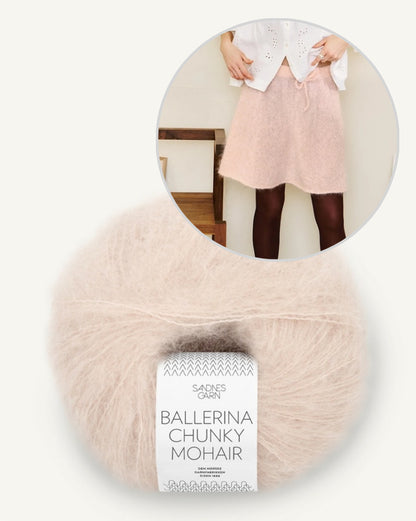 Sandnes 2502 Luna Skirt mit Ballerina Chunky Mohair 9