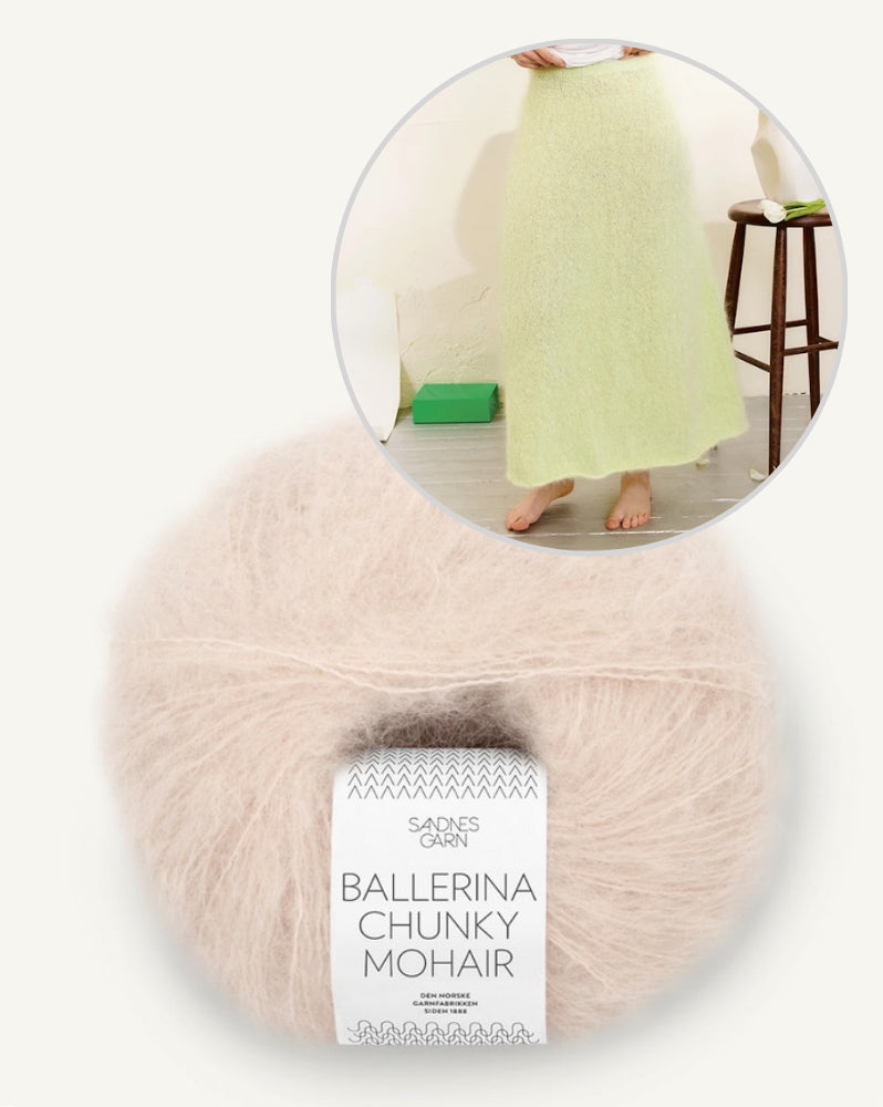 Sandnes Kollektion 2502 Luna Skirt lang mit Ballerina Chunky Mohair 6