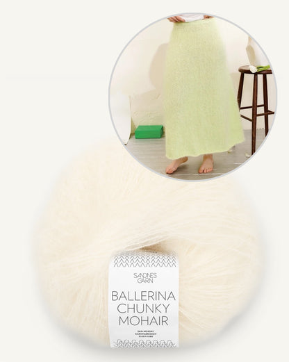 Sandnes Kollektion 2502 Luna Skirt lang mit Ballerina Chunky Mohair 8