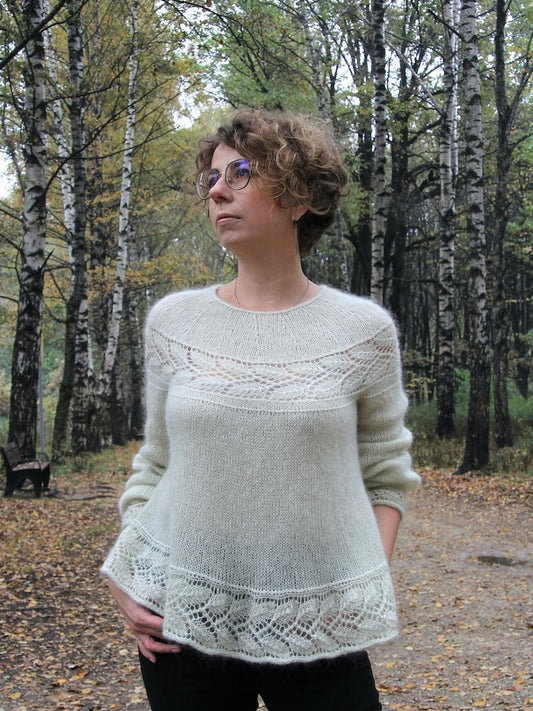 Autumn Waltz Tunic | incredibly light and super soft from Sensai by ITO Yarn 