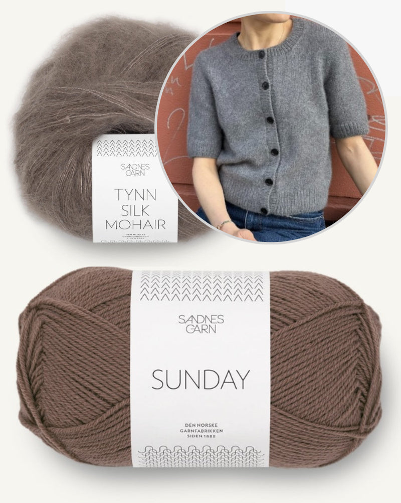 Maggie Cardigan von PetiteKnit mit Sunday und Tynn Silk Mohair von Sandnes Garn 9