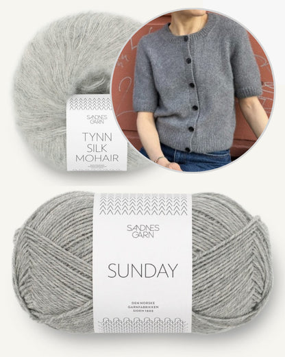 Maggie Cardigan von PetiteKnit mit Sunday und Tynn Silk Mohair von Sandnes Garn 7