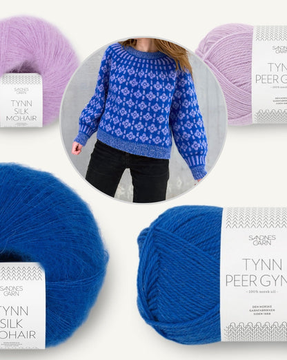 The Weststrand Sisters Majsan Sweater mit Tynn Peer Gynt und Tynn Silk Mohair von Sandnes Garn 4