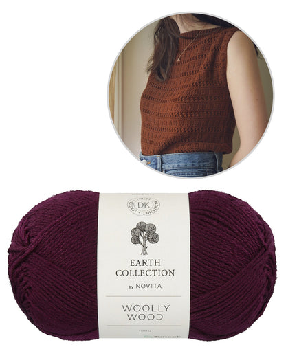 Margaux Top | luftiges Top aus Woolly Wood von Novita