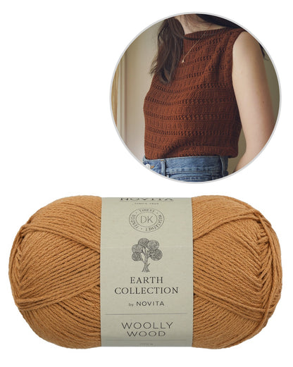 Margaux Top | luftiges Top aus Woolly Wood von Novita