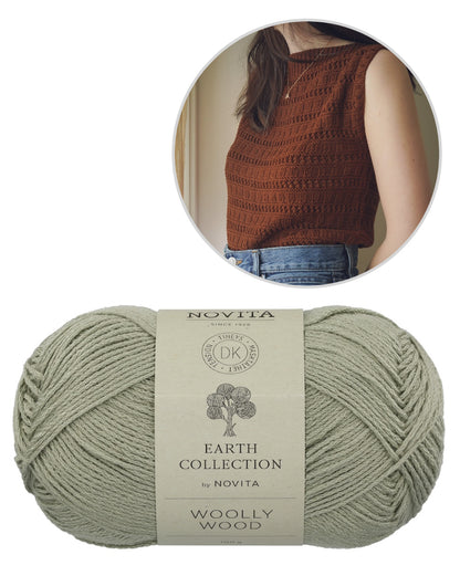 Margaux Top | luftiges Top aus Woolly Wood von Novita